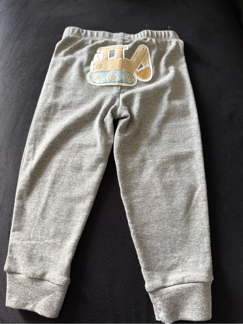 Carter's Gray Sweatpants with Excavator Patch